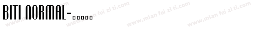 Biti Normal字体转换